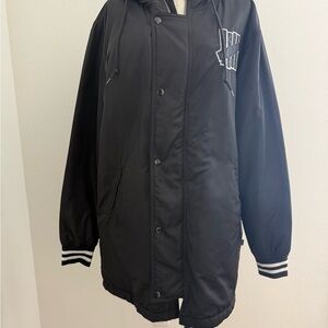 Men’s Undefeated Sideline Parka Jacket Coat Puffer Black XL Streetwear bomber